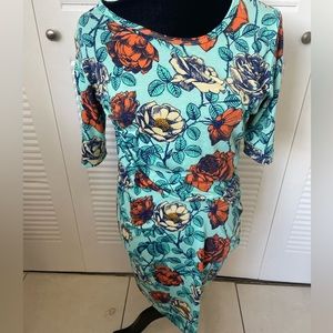 Lularoe floral dress 💚🖤